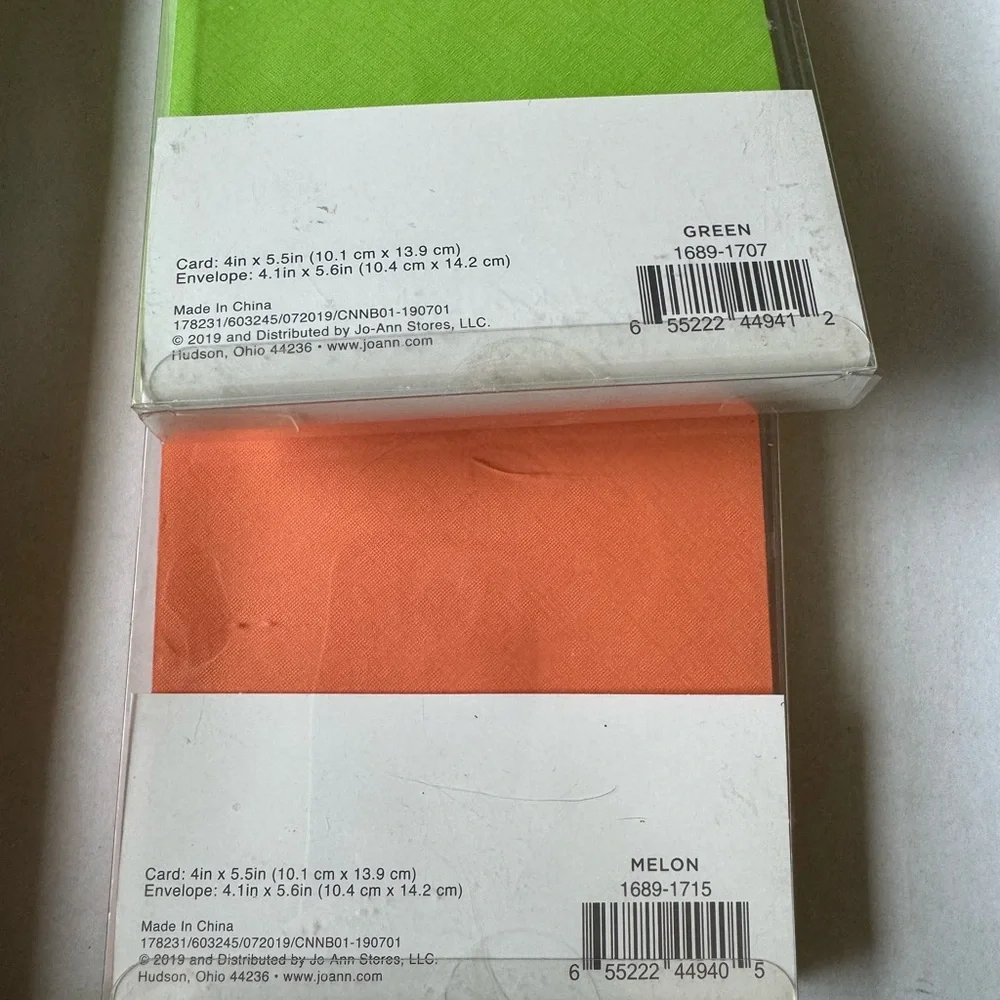Assortment Packages Of Park Lane Card & Envelope Canvas Laser Cut Petal Lot